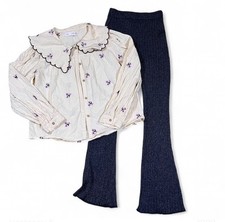Set leggings svasati a costine