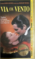 VHS Film Drammatico VIA COL VENTO Clark Gable Vivien Leigh DeAgostini.