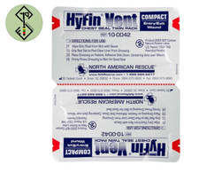 North American Rescue (NAR) HyFin Vent Compact Chest Seal Twin Pack Ex2030.03.31