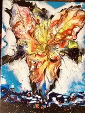 Quadro moderno colori acrilici
