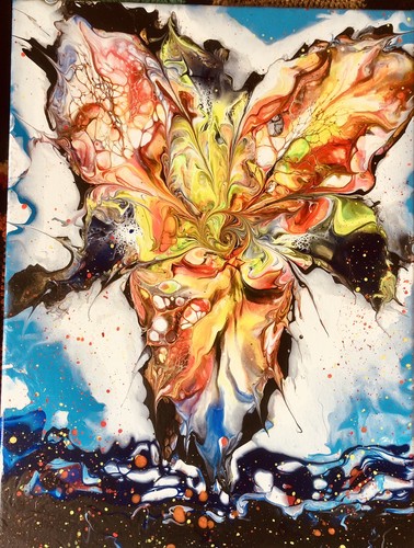 Quadro moderno colori acrilici