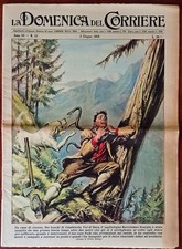 LA DOMENICA DEL CORRIERE 23 3 giugno 1956 cane salva taglialegna da biscia