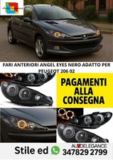 ⭐FARI ANTERIORI ANGEL EYES NERO ADATTO PER PEUGEOT 206 02⭐