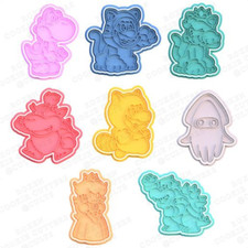 Formina tagliabiscotti Super Mario Bros set cutter pasta di zucchero