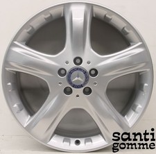 1 CERCHIO IN LEGA 8 X 19 " MERCEDES ML RIVERNICIATO A1644011202 SILVER