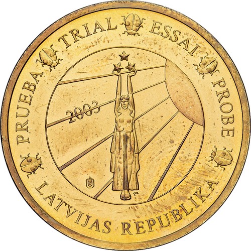 1515 lettonia medaglia 50 - [#1515], lettonia,