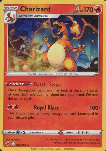 Charizard 025 185 pokemon - 025/185,