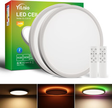 2 Pezzi Plafoniera LED