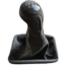 PER SEAT IBIZA CUPRA POMELLO CAMBIO PELLE 6 MARCE ALCANTARA BORSA CAMBIO CUCITURA GRIGIO