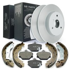Dischi Freno + Pastiglie Anteriori + Ganasce Posteriore per Smart 450 452
