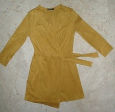 ATTUALE E ALLA MODA TUTA VESTITO BERSHKA IN ECO RENNA COLORE MODA Tg. XS 