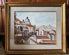 Carlo Crispini - Tetti - Olio