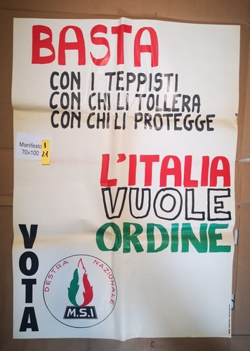 Manifesto 1975 msi basta - manifesto,