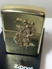 Zippo lighter  vintage  marlboro  bronco brass 1996   usato ricondizionato