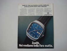 advertising Pubblicità 1975 OROLOGIO ZENITH XL-TRONIC