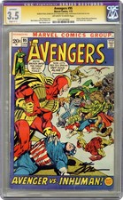Avengers #95 CGC 3.5 RESTAURATO SS Adams 1972 1271207002