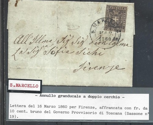 1860 toscana 10c - bruno, n.19