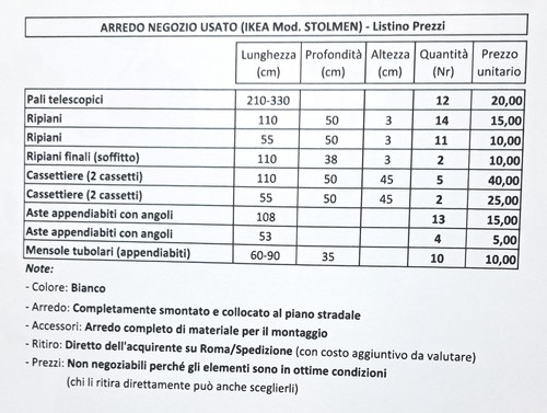 Arredo negozio abbigliamento - , (