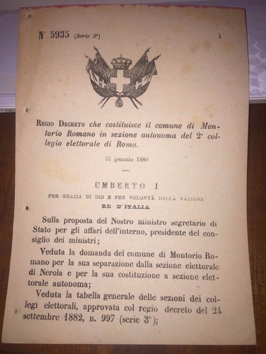 Regio decreto cost comune - regio,