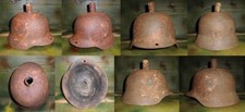 Elmetto M35 tedesco riutilizzato come imbuto - ww2