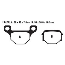 Pastiglie freno ruota anteriore per Rieju MRT 50 Freejump Supermoto Low anno 2020-2021