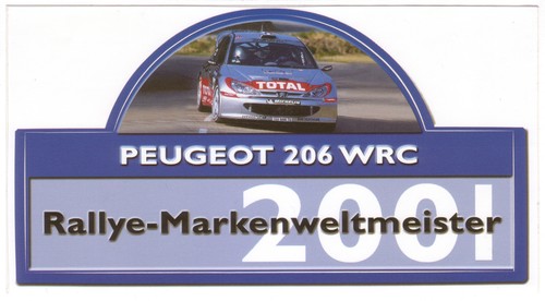 Peugeot 206 wrc - 206, campione