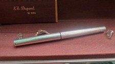VINTAGE STILOGRAFICA S.T. DUPONT ARGENTO 925 PENNINO 18 KT MADE IN FRANCE 14 CM.