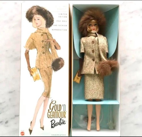 Mattel gold glamour barbie - glamour,