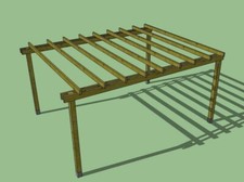 Pergola libera 5x3 in legno