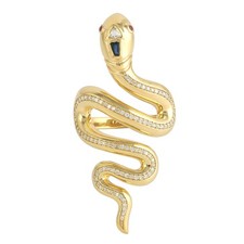 Anello serpente in oro giallo