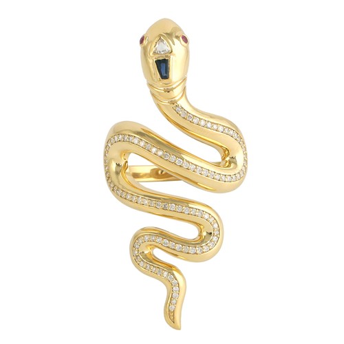 Anello serpente oro giallo - in,