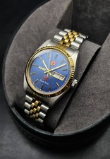 Orologio automatico vintage anni 80 Rado Purple Horse bicolore day-date