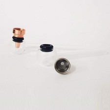 PIPA PIPETTA VETRO TRASPARENTE