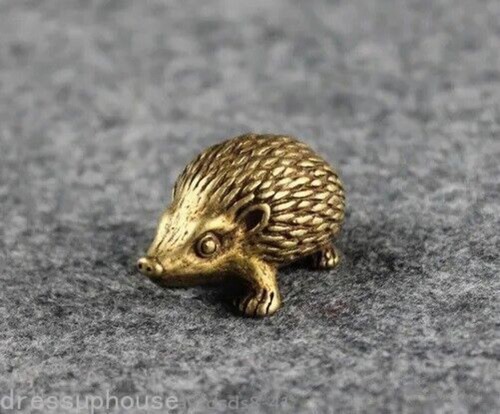 Statua animale riccio - , ottone