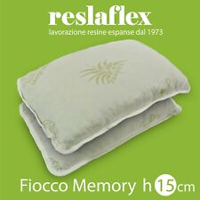 COPPIA DI CUSCINI IN FIOCCO DI MEMORY FOAM, 100% MADE IN ITALY