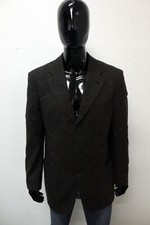 Hugo Boss Uomo Giacca Taglia 52 Grigio Giubbotto Lana Giubbino Invernale Jacket