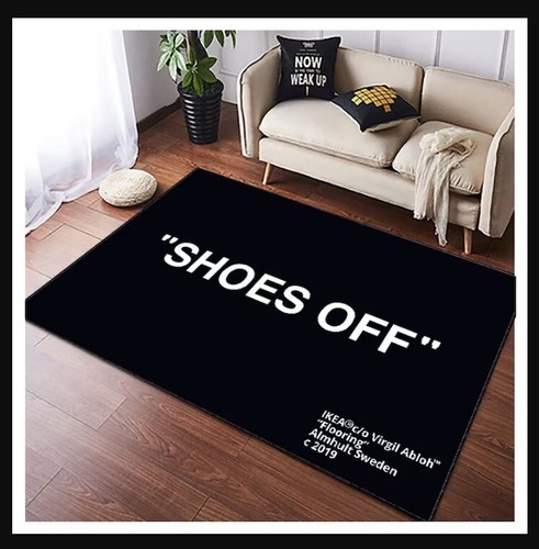 Tappeto shoes off nero keep - shoes, off,