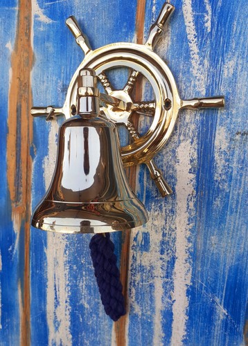 Campana barca con timone in - con,