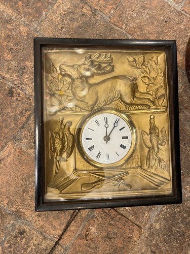 Antique clock wood foresta - wood,