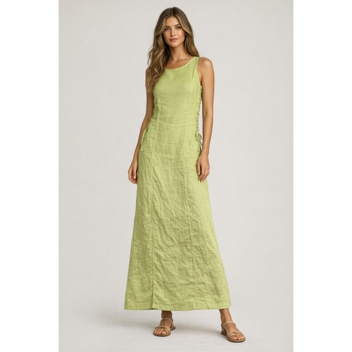 Armani jeans maxi abito lino - jeans,