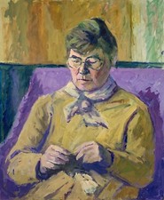 Dipinto A Olio Donna Che