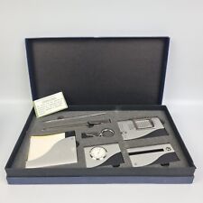 FERGI Set da Scrivania Ufficio Calendario Apribuste Orologio Portachiavi Nuovo