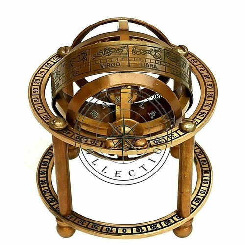 Sfera armillare ottone - sfera,