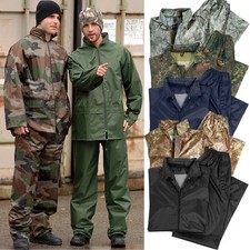 Regenanzug Bw Army S-4XL Mimetico PVC Pioggia Protezione Umidità Giacca a Vento