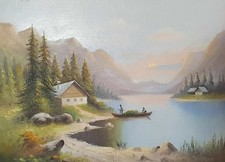 Antico dipinto a olio