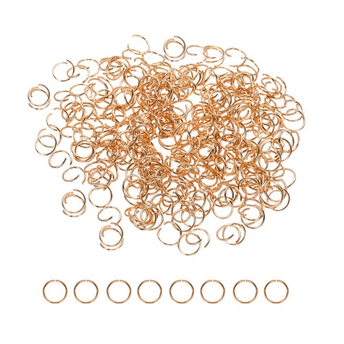 300pcs anelli salto 8mm rosa - a,