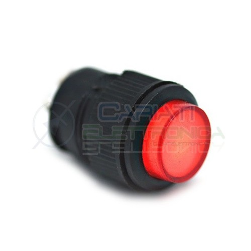 Pulsante led rosso - led, 12v
