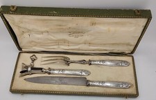 Art Nouveau - Posate Di Servizio Per Arrosto e Cosciotto D'agnello -  Argento 