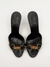 Gucci Black Bamboo Horsebit