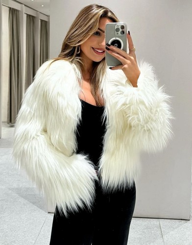 Zara cardigan pelliccia - zara,